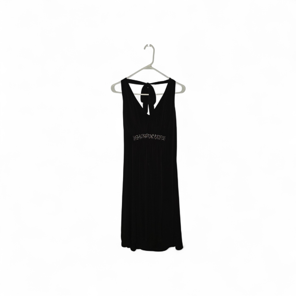 AGB Halter Top Classic Black Dress.